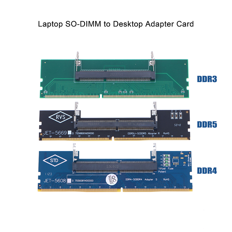 Ddr5 Laptop Ram - DDR3 DDR4 DDR5 แล็ปท็อป SO-DIMM เป็นอะแดปเตอร์การ์ดแปลงสำหรับเดสก์ท็อป