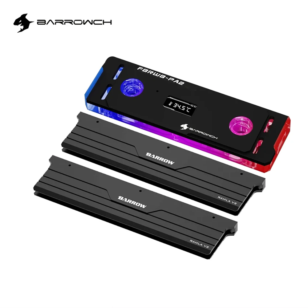 Ddr5 Memory - บล็อกระบายความร้อนด้วยน้ำสำหรับหน่วยความจำ Barrowch DDR5/DDR4 พร้อมหน้าจอแสดงผลดิจิตอล TFT ไฟ
