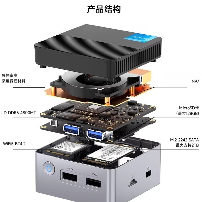 G5 Alder Lake N97 มินิพีซี ระบ - Ddr5 4800Mhz บทวิจารณ์และราคา