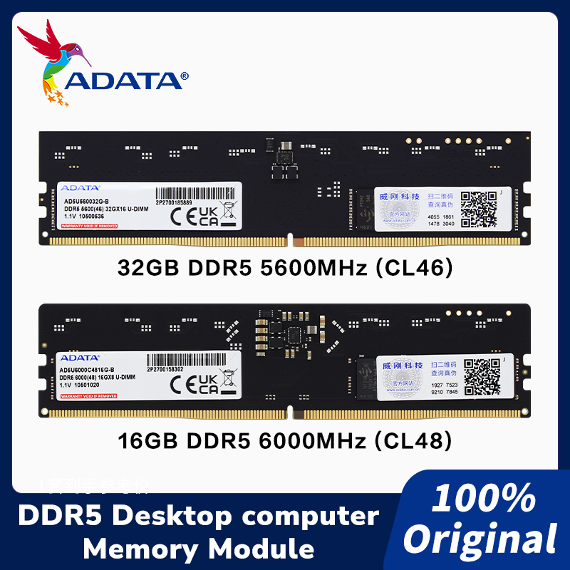 โมดูลหน่วยความจำ ADATA DDR5 U- - Ddr5 16Gb 6000Mhz บทวิจารณ์และราคา